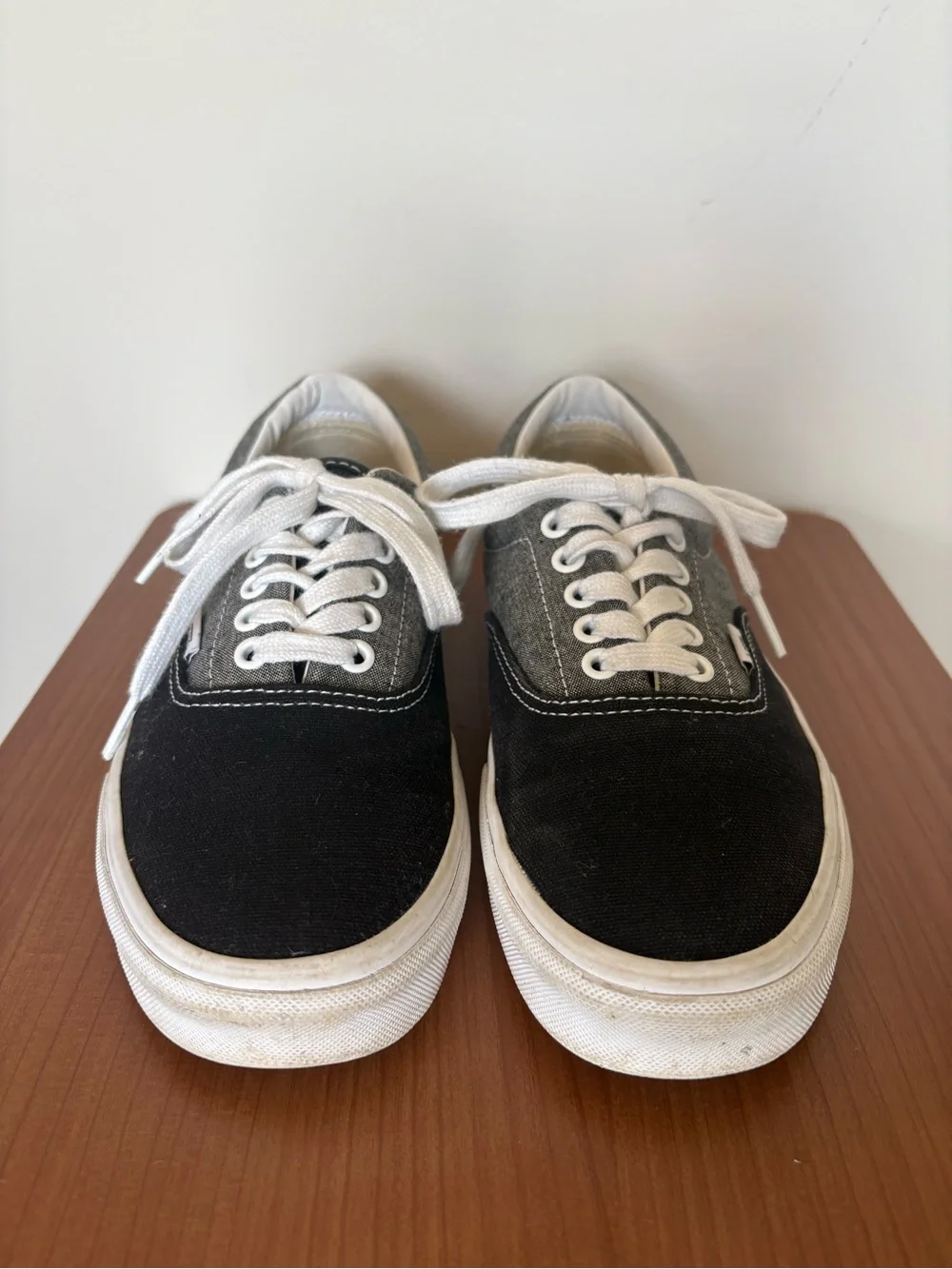 Vans Era Chambray Black and Grey Sneakers US Women's shoe size 8.5